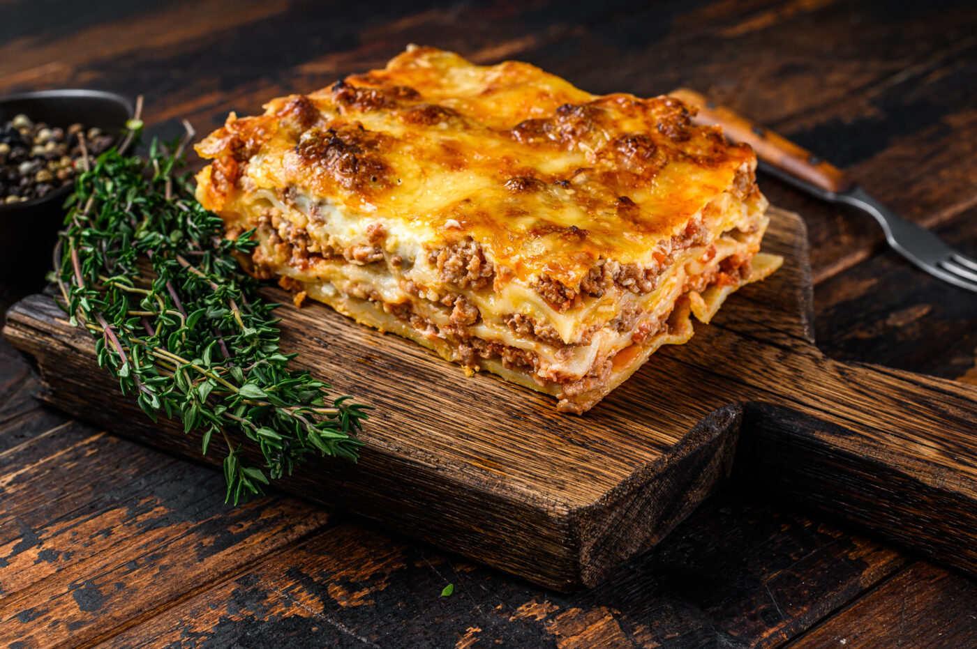 Lasagna de carne de res